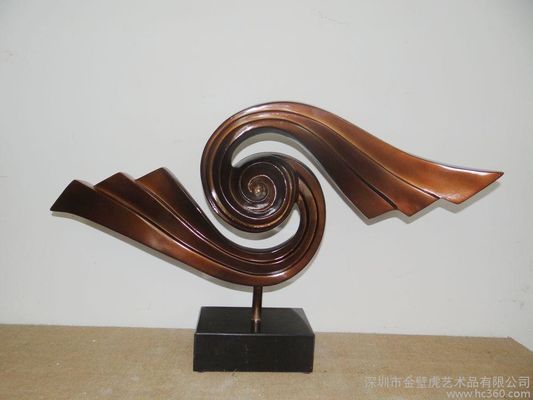 Forged Bronze Abstract Sculpture Medium Handmade Garden Sculptures