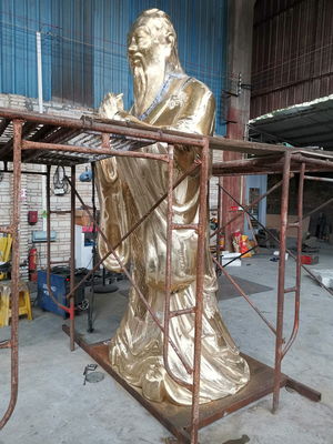 Custom Bronze Famous Portrait Sculpture Manual Forging Human Figure Sculpture