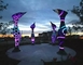 Outdoor 316 Stainless Steel Sculpture Installation Color Lights Changeable