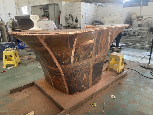 OEM Copper Art Sculpture Εσωτερικά έπιπλα Υποδοχή ξενοδοχείων